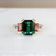 Future Engagement Rings, Dream Engagement Rings, Tourmaline Ring, Put A Ring On It, Looks Chic, Dream Jewelry, In The Studio, Custom Engagement Ring