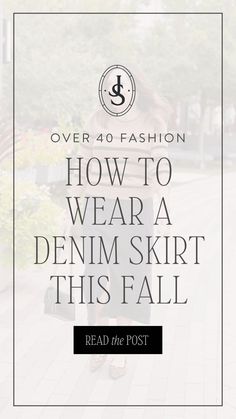 If you need ideas on how to style the denim skirt trend this fall, look no further. Jo-Lynne Shane is sharing two ways to style the midi denim skirt. She paired a light washed skirt with a white sweater and brown boots. Follow for more women's denim skirt, fall fashion and styling tips. Old School Outfits, Denim Skirt Trend, Jolynne Shane, Womens Denim Skirts, Fall Reading, Cozy Fall Outfits, Midi Denim, Skirt Trends, Fashion For Women Over 40