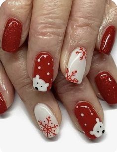 Art Noel, Christmas Gel, December Nails, Red Christmas Nails, Nail Tutorial, Christmas Nails Easy, Cute Christmas Nails, Christmas Gel Nails, Christmas Nail Art Designs