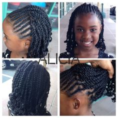 40 Cute Two-Strand Twists Hairstyles On Little Girls for 2023 - Includes Answered FAQs - Coils and Glory Two Strand Twist Hairstyles, Kids Hairstyle, Kid Braid Styles