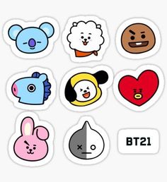 the bt21 sticker pack