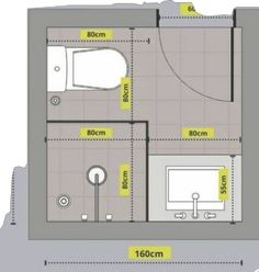 a floor plan for a bathroom with the measurements in front of it and an overhead shower