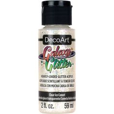 decoart galaxy glitter paint 2oz bottle