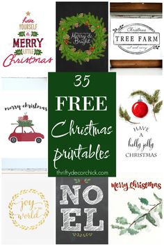 the 25 free christmas printables