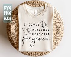 Bible Verse Svg, Christian Shirts Designs, Christian Hoodies, Faith Clothing, Svg Christian, Christian Fashion, Cute Shirt Designs, Christian Svg, Faith Shirt