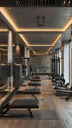 6. Health and Wellness: #health, #wellness, #fitness, #selfcare Third Space Gym, Apartment Fitness, Equinox Gym, Dance Studio Design, Home Dance Studio, Gym Lighting