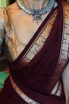 Stunning Maroon Color Designer Border Linen Silk Saree - CS55 Linen Silk Saree, Trendy Saree, Maroon Saree, Indian Wedding Gowns, Sarees For Girls, Simple Saree Designs, Cotton Saree Designs, Sari Blouse Designs, Indian Saree Blouse