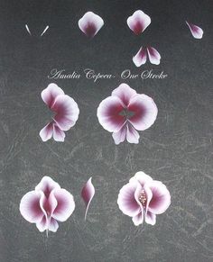 Wood Painting Techniques, Flower Drawing Tutorials, Flower Art Painting, Nail Art Tutorial, Nail Tutorials, Flower Nails