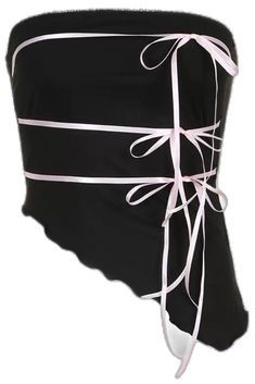 Tube Top Design, Top Design, Black Top, Tube Top, Get Ready, Bow Tie, Strapless Top, Tops Designs, Turn Ons