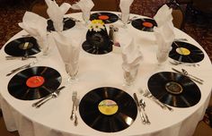 there are many records on the table with place settings