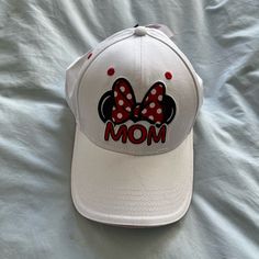 Nwt: Disney Mom Cap. Measurements In The Pictures. Disney Caps, Disney Hat With Ears, Disney World Mom And Daughter, Disney Baseball Cap, Mickey Mouse Baseball Cap, One Size Fits Most, Disney Mom, Disney Accessories, Disney Photos, Disney Trips