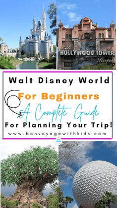 the walt world for beginners and a complete guide for planning your trip with text overlay