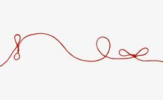 a red string that has been tied together