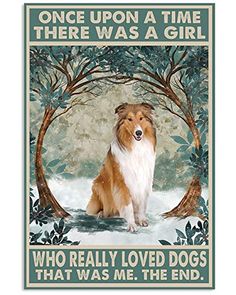 Poster Decor, Rough Collie, Border Collies, Once Upon A Time, Sign Poster, A Girl