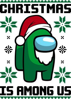 an image of a cartoon character wearing a santa hat and holding his head in one hand