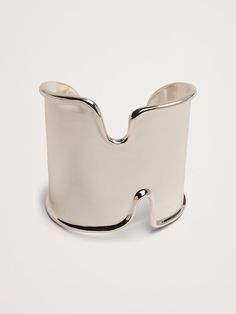 Sculptural Forms Cuff Aureus + Argent | Banana Republic Wax Design, Wax Casting, Lost Wax Casting, Family Event, Classic Wardrobe, Lost Wax, Silver Plate, Banana Republic, Women's Accessories