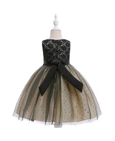 Buy champagne with black tulle short party dress for girls formal online. In-stock with many colors and sizes, free world-wide shipping. Sleeveless Black Tulle Princess Dress, Elegant Black Sleeveless Tutu Dress, Black Princess Dress For Spring, Black Princess Style Spring Dress, Elegant Black Princess Dress For Pageant, Elegant Black Princess Dress For Dress-up, Elegant Black Tutu Dress For Pageant, Black Tulle Dress For Pageants, Black Sleeveless Ball Gown For Party