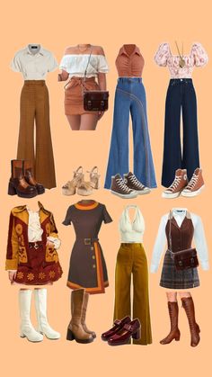 70s Outfit Ideas, 70s Outfits Ideas, 70s Outfit, Thrifted Outfits, Clothes And Shoes, Teenage Fashion Outfits