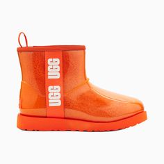 Ugg Low, Orange Ankle Boots, Ugg Classic Clear, Ugg Shoes Women, Clear Boots, Ugg Slippers Women, Ugg Mini, Orange Soda, Ugg Tasman