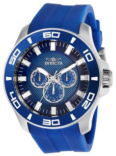 Invicta Pro Diver Men's Quartz Gold Watch | Invicta Watches Invicta Pro Diver, Mens Invicta Watches, Blue Cases, Best Watches For Men, Timberlands, Invicta Watches, Seiko Watches, Blue Band, Silicon Bands