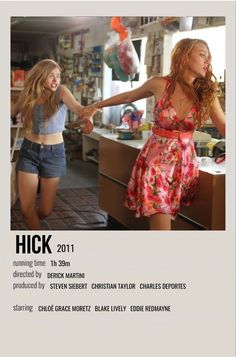 the poster for high school musical shows two girls holding hands, one girl in floral dress