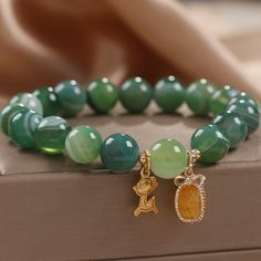 Deer means health and love. It brings happiness and longevity. is a symbol of love.
Green agate represents health and vitality. It can promote blood circulation, relieve tension, bring hope and make people full of self-confidence.
Keep this stunning bracelet close to discover the peaceful energy of agate in your life.

Natural green agate
Bead diameter: 8 mm
Premium zinc alloy
Elastic - Suitable for hand circumference: 14-18 CM
Hypoallergenic, lead & nickel free

*We carefully select each ge Holistic Jade Beaded Bracelets As Gift, Agate Gemstone Beaded Bracelets As Gift, Spiritual Jade Crystal Bracelet Gift, Jade Bracelets With Natural Stones As Gift, Agate Bracelets With Natural Stones As Gift, Agate Gemstone Beads Crystal Bracelet As Gift, Holistic Gemstone Beads Bracelet As Gift, Spiritual Gemstone Bracelets For Good Luck, Jade Crystal Round Bracelet Gift