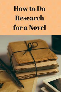 a book with the title how to do research for a novel