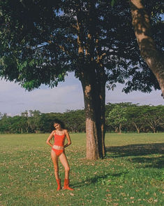 Sweet angel @hitomirose_ wearing our cami set in cherry 🍒 shot by @eugeniieugenii ~ Eco friendly and sustainable pieces that are made to last a lifetime xx @ratboi Dad Hats, Baby Blue