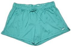 Green Stretch Shorts With Drawstring, Green Drawstring Bottoms For Leisure, Green Stretch Nike Bottoms, Nike Green Short Bottoms, Nike Green Short Length Bottoms, Green Nike Shorts For The Beach, Nike Green Shorts With Built-in Liner, Nike Running Shorts, Drawstring Shorts