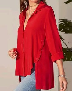 Fancy Shirt, Long Sleeve Blouses, 2piece Outfits, Blouse Casual Fashion, Women Blouses Fashion, Modest Dresses Casual, Salwar Kamiz, Fashion Tops Blouse, Casual Shirt Women