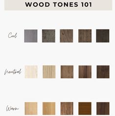 wood tones for different types of furniture