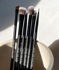 DOSE of COLORS on Instagram: “All about eyes brush set ✨ Everything you need to blend, buff, carve, detail, sharpen & wing it out 🌟 Available on doseofcolors.com…” Wing It, Eye Brushes Set, Eye Brushes, Makeup Sponge, All About Eyes, Makeup Tools, Powder Brush, Brush Set