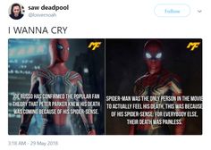 an image of spider - man and the waspman in deadpool tweep