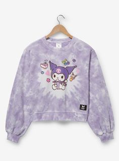 My Melody Strawberry, Kuromi Outfit, Kuromi Clothes, Sanrio Outfits, Crop Top Purple, Sanrio Clothes, Strawberry Heart, Kitty Clothes, Hello Kitty Clothes