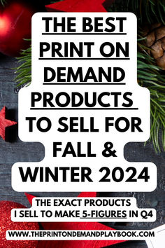 the best print on demand products to sell for winter and christmas