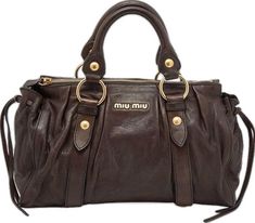 Miu Miu Bag, Leather Bow, City Bag, Essential Bag, Leather Bows, Vintage Bags, Birkin Bag, Body Bag