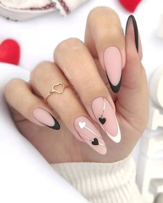 Nails Polish, Black Nail, Trendy Nail Art, Trendy Nail Design, Sparkly Nails