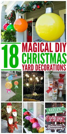 These DIY Christmas yard decorations are easy and cheap, so there's no reason to hold back. Christmas Blow Ups Outdoor, Christmas Pathway Lights Diy, Inflatable Ornaments, Diy Christmas Yard Decorations, Inflatable Christmas Decorations Outdoor