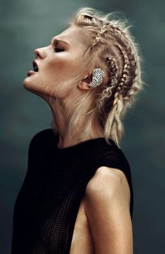 Vikings Hair, Fii Puternic, Viking Women, Penteado Cabelo Curto, Grunge Hair