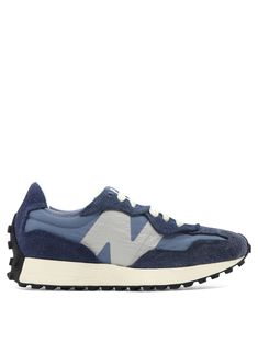 New Balance 327 Sneakers - Balardi Sporty Suede New Balance Sneakers, Nylon Sneakers With Vulcanized Sole And Round Toe, New Balance High-top Sneakers With Vibram Sole, Blue Nylon Sneakers With Vibram Sole, Blue Nylon Sneakers With Round Toe, Blue Nylon Sneakers With Rubber Sole, Nylon Sneakers With Medium Fit And Round Toe, Blue Nylon Sneakers With Cushioned Footbed, Blue Nylon Sneakers For Streetwear