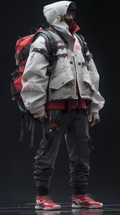 Cyberpunk Jacket, Futurism Fashion, Medieval Outfit, Techwear Cyberpunk, Cyberpunk Techwear, Tactical Wear