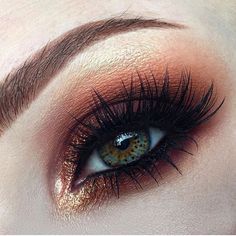 70s Couples, Brave Wedding, Makeup Monday, 2016 Makeup, Orange Eyeshadow, Melt Cosmetics, Glitter Eye Makeup, Quick Makeup, Smoky Eyes