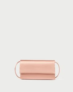 Color: Blush Modern Rectangular Blush Shoulder Bag, Modern Blush Rectangular Shoulder Bag, Classic Pink Shoulder Bag For Evening, Classic Pink Evening Shoulder Bag, Pink Crossbody Evening Bag With Detachable Strap, Elegant Pink Baguette Bag With Adjustable Strap, Elegant Pink Baguette Bag With Detachable Strap, Classic Pink Flap Bag With Removable Pouch, Blush Crossbody Evening Bag