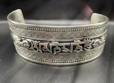 Tibetan silver bracelet with vajra symbols . Adjustable Listing is for one only Silver Jewelry Necklace, Jewelry Necklace, Cuff Bracelets, Silver Bracelet, Silver Jewelry, Jewelry Bracelets, Jewelry Necklaces, Cuff, Etsy Uk