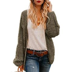 KARI CABLEKNIT CARDIGAN - B ANN'S BOUTIQUE Cardigans Crochet, Pijamas Women, Stile Boho Chic, Slouchy Cardigan, Mode Hippie, Cardigan Casual, Outwear Coat, Women Sweaters Winter, Long Sleeve Knitted Cardigan