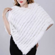 Description Commodity:Winter Fur Capes Coat Women Real Rabbit Fur Pullover Poncho Bridal Wedding Party Material: Real Rabbit Fur; Size: Perimeter 150cm=59inch;         The length 65cm=25.59inch ; (size error 1-2cm)  Color:See the Picture Friendship reminder: 1.Because real fur is squeezed for too long time in transit，when you receive it,shake it to let the float hair gone, also can use hair dryer with cold temperature to make the fur fluffy, then the fur hat will get a good looking, dry clean on White Fur Cape, Cape Wrap, Poncho Coat, Wedding Party Accessories, Fur Cape, Bridal Wrap, Fur Shawl, Cold Temperature, Scarf Poncho