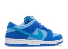 These SB Dunks are three shades of blue with a leather base but suede overlays. Preppy Jordans Blue Nike Shoes, Nike Dunk Low Sb Pro Blue Raspberry, Nike Dunks Low Racer Blue, Dunk Low Blue Raspberry, Nike Dunk Low Racer Blue, Dunk Low Blue, Blue Dunks, Grandma House, Sb Dunks