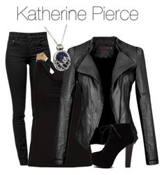 Katherine Pierce Outfits Polyvore, Katherine Pierce Style, Tvd Katherine, Katherine Pierce Outfits, Fandom Outfits, Outfits Polyvore