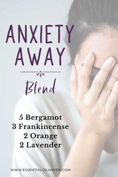 This diffuser blend is great for relieving anxiety. Essential oils can help with anxiety, moods, and positive energy. This articles introduces the best 5 essential oils for anxiety and how to use them. Give them a try today! #anxiety #essentialoils #essentialoilhaven Essential Oil Combinations, Essential Oil Diffuser Blends Recipes, Young Living Essential Oils Recipes, Oil Diffuser Recipes, Essential Oil Diffuser Recipes, Essential Oil Mixes, Diffuser Blend