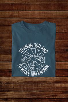 Show your support for Classical Conversations with our "To Know God and To Make Him Known" t-shirt, inspired by the core mission of the community. Crafted from soft, breathable cotton, this shirt is perfect for homeschool parents, students, and tutors who are passionate about faith-based education. Whether you're attending a community day or studying at home, this tee is a stylish reminder of your commitment to knowing God and sharing His truth. It's a great gift for anyone involved in the Classical Conversations program, celebrating the heart of the mission. This extra soft tshirt fits like a favorite straight from the box, so don't be surprised when it quickly becomes an actual favorite. The ribbed-knit collars, tapered shoulders, and dual side seams mean this shirt will keep it's shape Classical Conversations, Deep Teal, Homeschool Mom, Faith Based, Knowing God, Mom Shirts, Parenting, Education, Adult Outfits